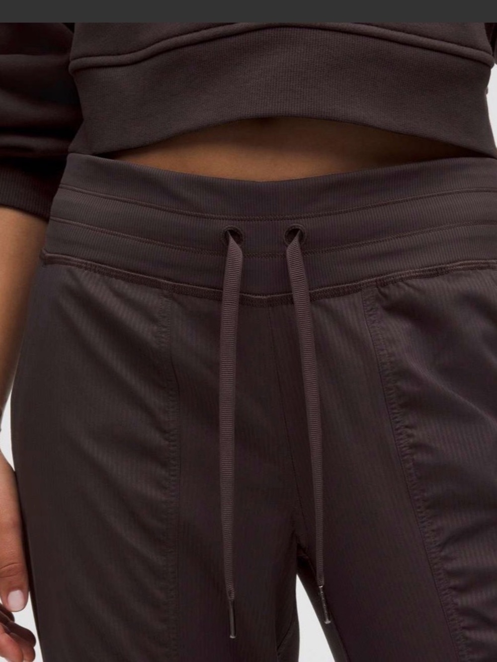 🆕Bnwt lululemon athletica dance studio mid rise Women's Dark Brown Track Joggers - Picture 5 of 15